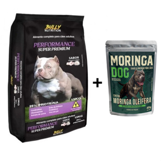Ração Alimentar para Cães Performance Super Premium 15Kg Cachorro Forte + Ganhe Moringa Dog 60g em Oferta na Shopee