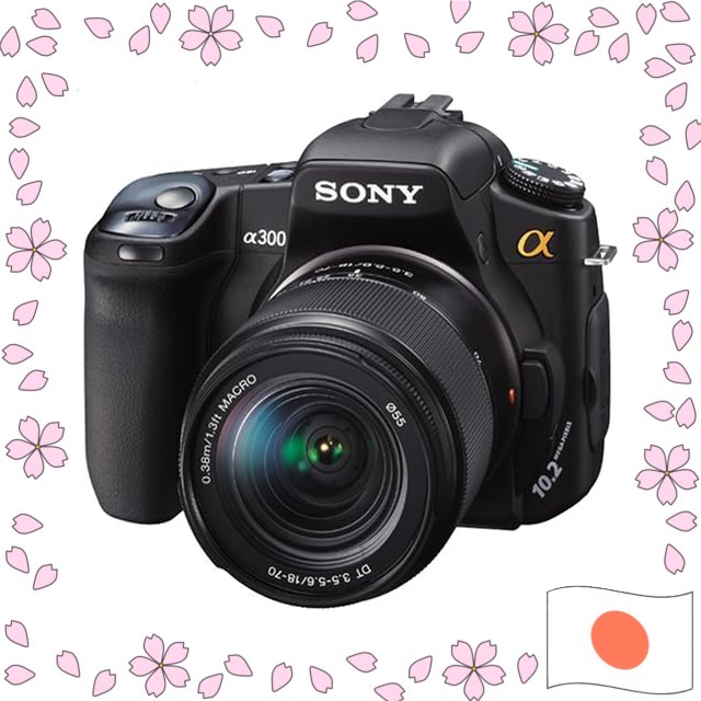 Sony Alpha A300 Câmera DSLR com Lente 18-70mm Kit Preta DSLRA300K Usado【Enviado diretamente do Japão】