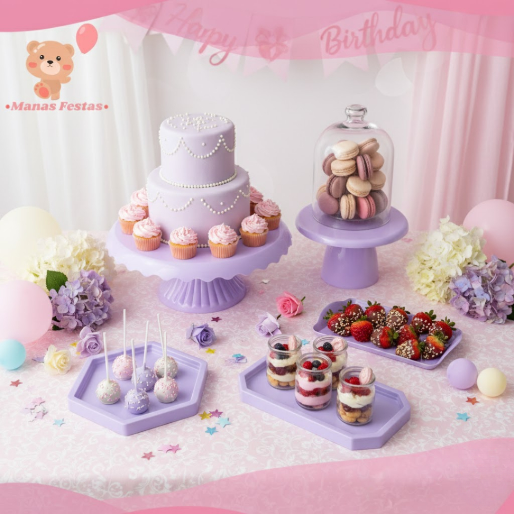 Kit Mini Novidade Boleira Cake Renda 22cm 1 MiniSlim 1 Sextavadinha 1 Mini Lapidada 1 Bandj 20x13cm em Oferta na Shopee