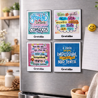 15/30/60 Ima de Geladeira Frases Motivacional Cartão de Agradecimento ao Cliente Bíblica Brinde Foto Imã Lembrancinha em Oferta na Shopee