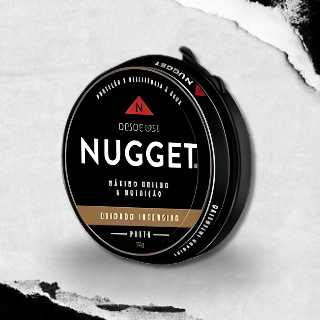 Graxa Nugget em Pasta Para Sapatos – Lustra Protege Brilho Couro Preta