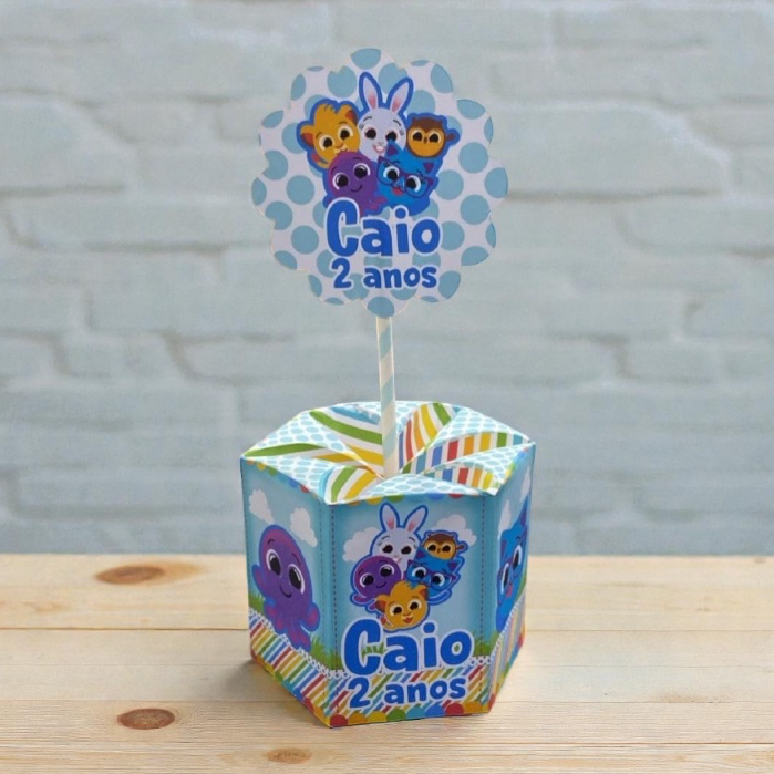 10 Unidades Centro de mesa Personalizado Bolofofos  Festa Infantil  mimos enfeite de mesa
