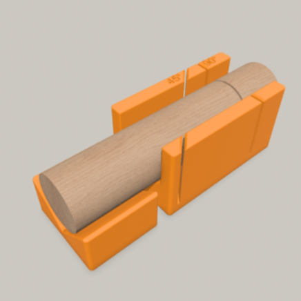 Guia de Corte Meia Esquadria 45 e 90 Graus - Gabarito Miter Box para Artesanato, Maquetes e Modelismo - Ferramenta de Pr