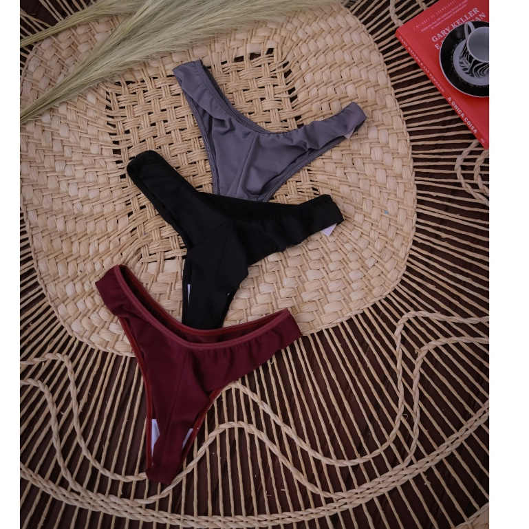 Kit Calcinhas Empina Bumbum Fio Dental Duplo Não Marca P ao GG