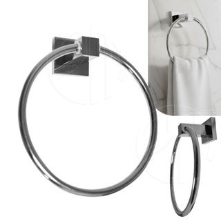 Porta Toalha De Rosto E Mãos Argola Para Banheiro Quadrado em Oferta na Shopee