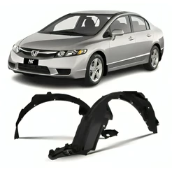 Par Parabarro Dianteiro New Civic 2006 2007 08 09 2010 2011 ASA URUBU MORCEGAO FORRO