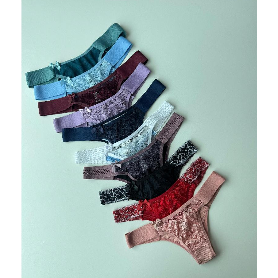 Kit 5 Unidades  Calcinhas  Pala Lateral larga Básica Lisa Colorida Confortável Fundo Encapado em Oferta na Shopee