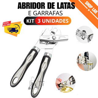 Abridor De Latas E Garrafa Tipo Americano Manivela Aço Inox Profissional Entrega Em 24 H em Oferta na Shopee