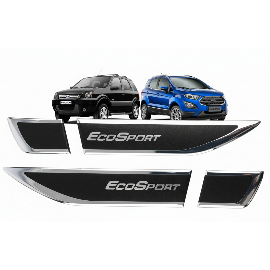 Par Aplique Emblema Adesivo Lateral Resinado EcoSport