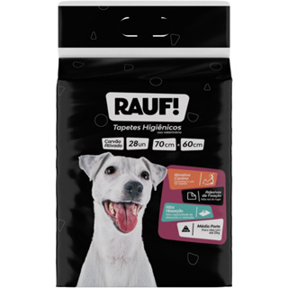 Tapete Higiênico RAUF Carvão Ativado 28un 70x60cm em Oferta na Shopee