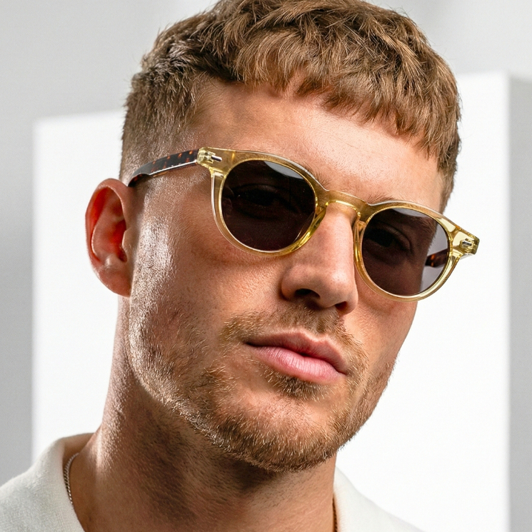 Óculos de Sol Redondo Premium Vintage Classico Tendencia Retro Blogueira uv400 Masculino Feminino em Oferta na Shopee