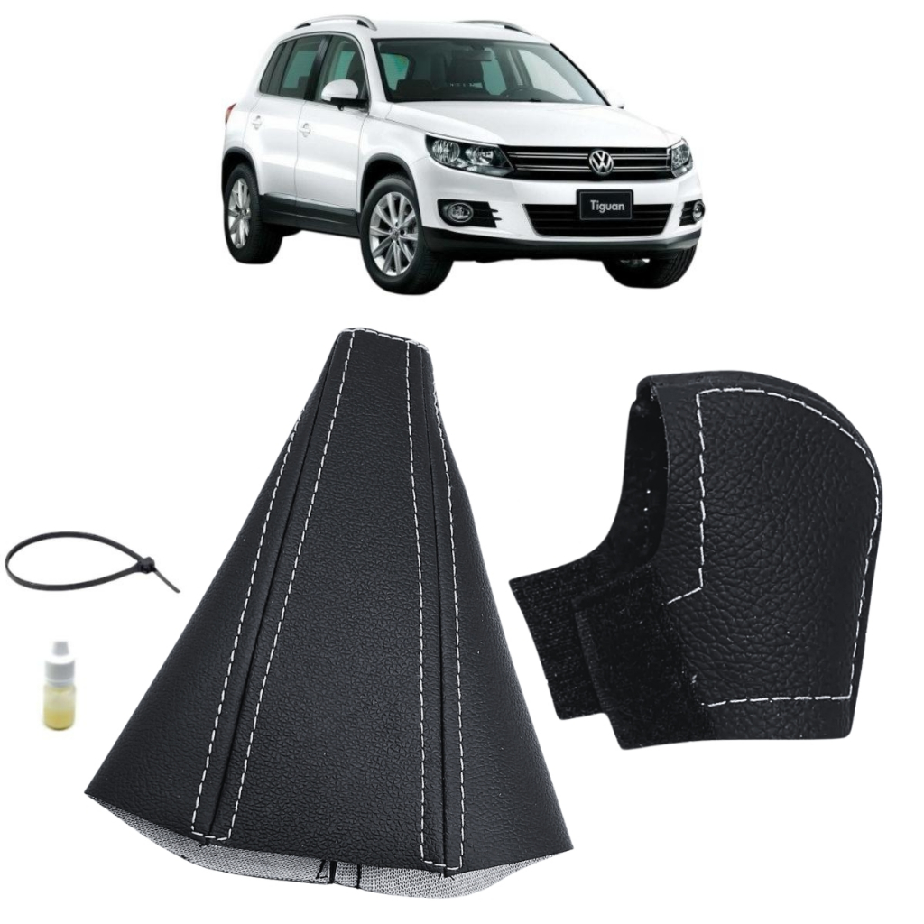 Coifa Forro E Cama Protege Manopla Câmbio Automático Tiguan Highline 2010 Á 2017
