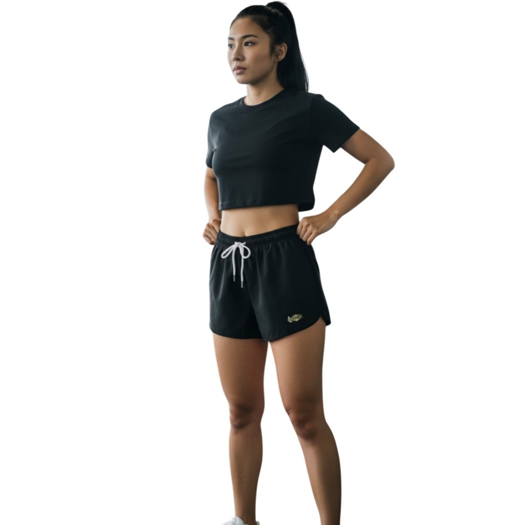 Short Tactel com Elastano Feminino com Forro Academia Praia Caminhada Treino Casual Verao