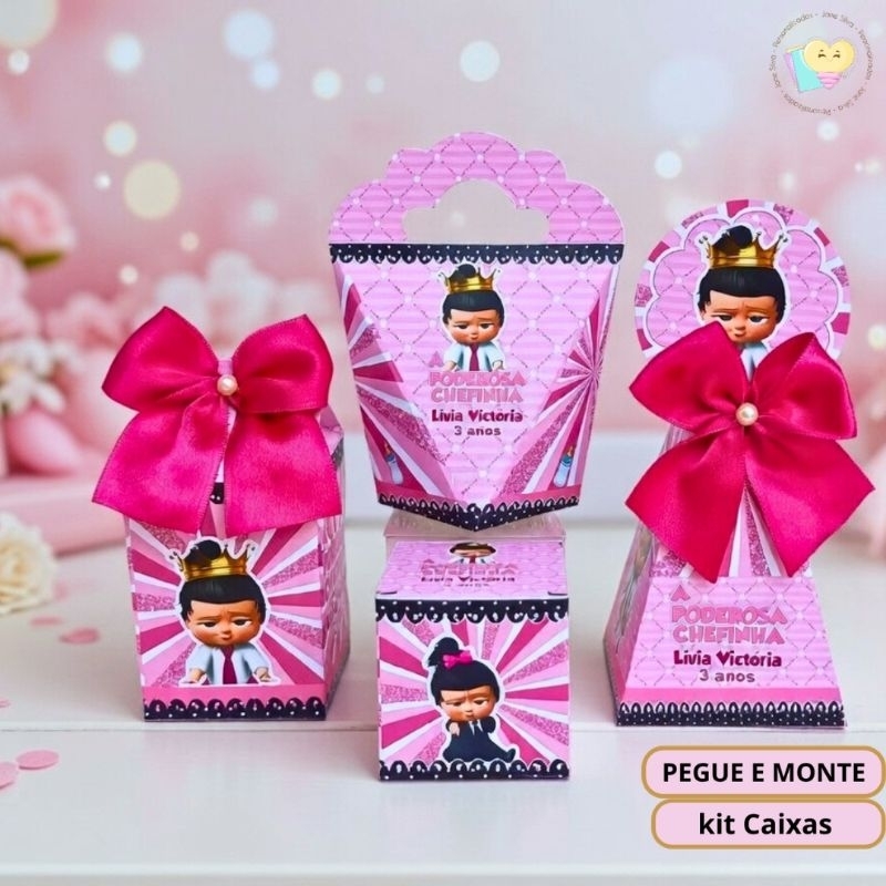 Kit Festa A Poderosa Chefinha Rosa - Personalizados - Lembrancinha - Festa - Aniversário - Decoração / PEGUE E MONTE