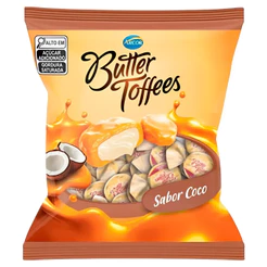 Balas Butter Toffees Coco 400g Arcor Ideal para Festas e Revenda