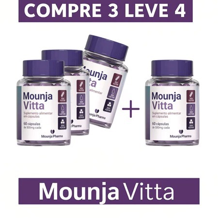 LIMITADO Compre 3 Leve 4 -  Psyllium + Quitosana + Spirulina - 500mg