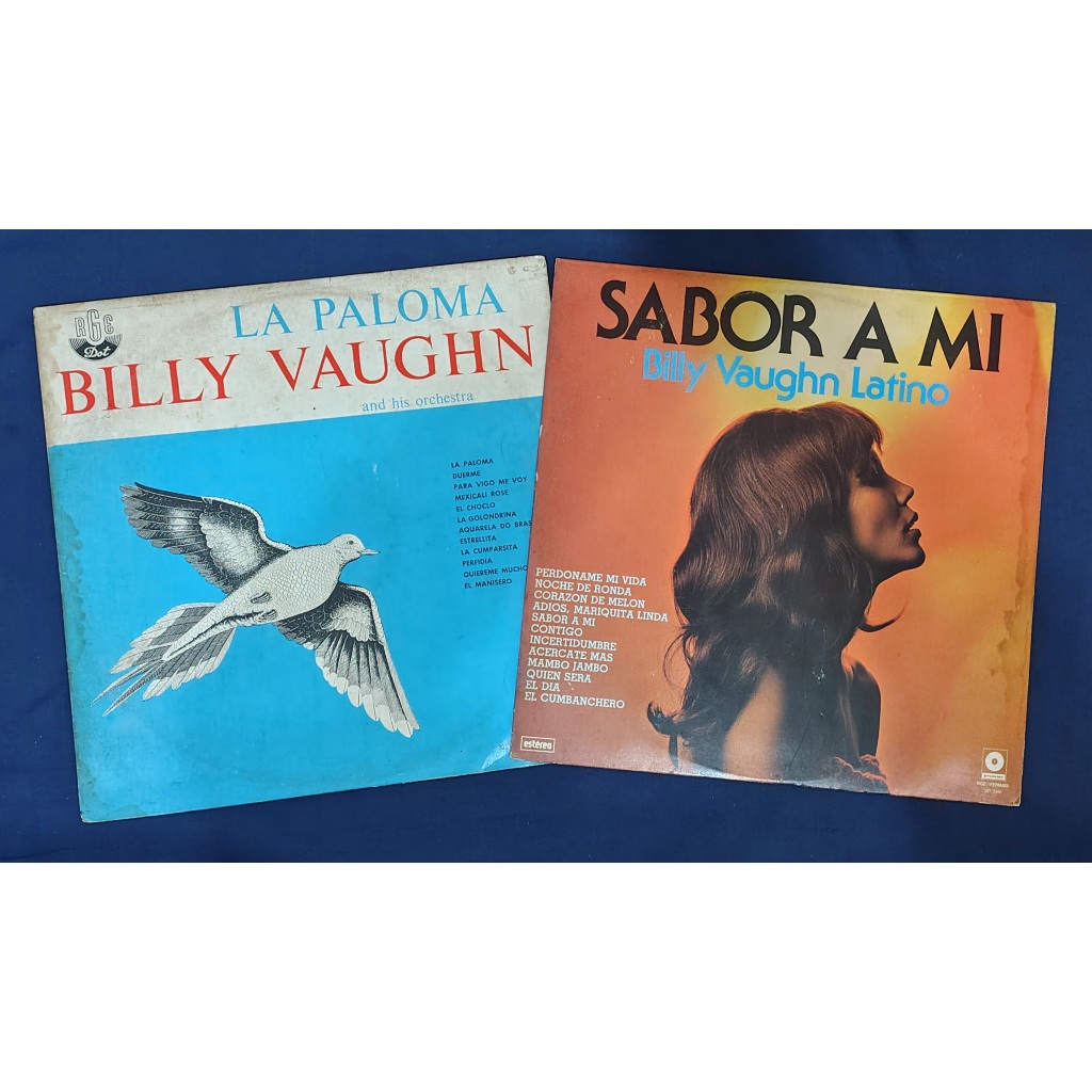 LPs Billy Vaughn - Sabor a Mi + La Paloma - 2 Discos Vinil - Relíquias Orquestrais