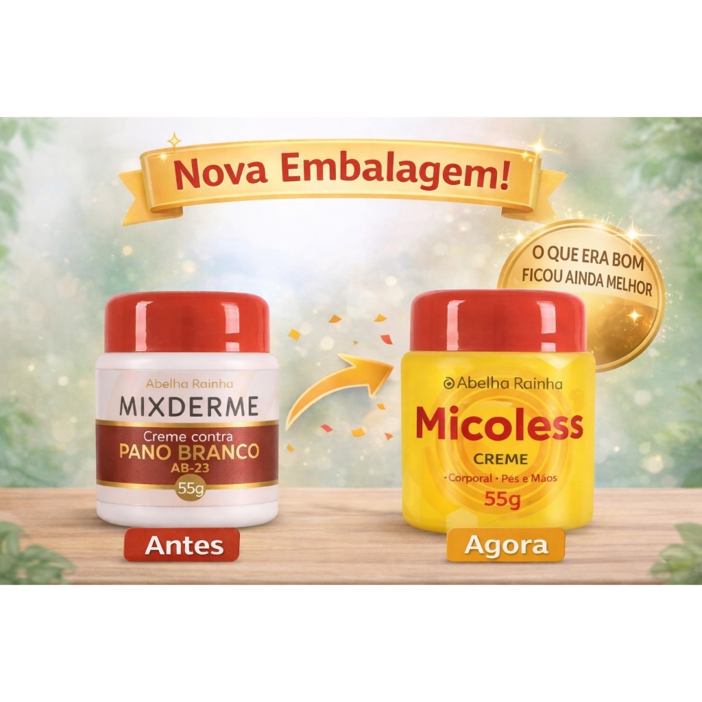 Creme Contra Pano Branco Mixderme 55g AB -23 Abelha Rainha
