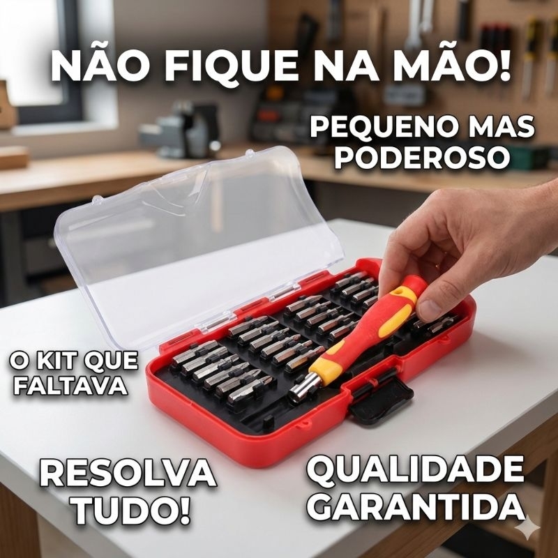 Kit Jogo De Chaves De Fenda E Philips 28 Peças Completo Com Estojo Organizador StarTools
