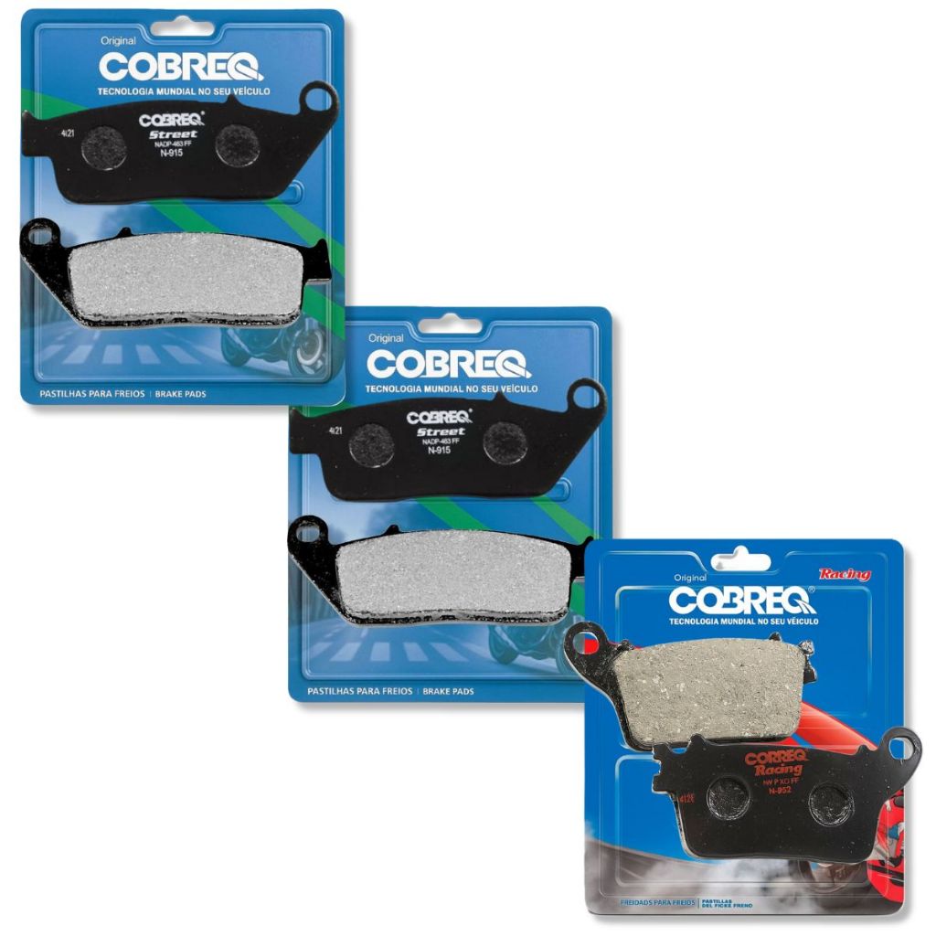 Kit Pastilhas de Freio Cb 600f Hornet Sem Abs 2008-2014 Cobreq em Oferta na Shopee