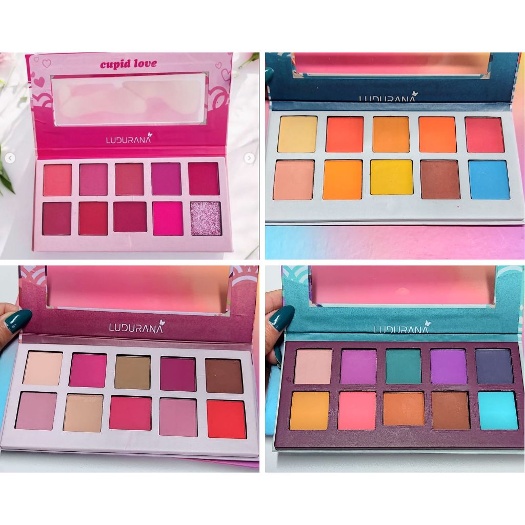 Paleta de Sombras 10 Cores Ludurana