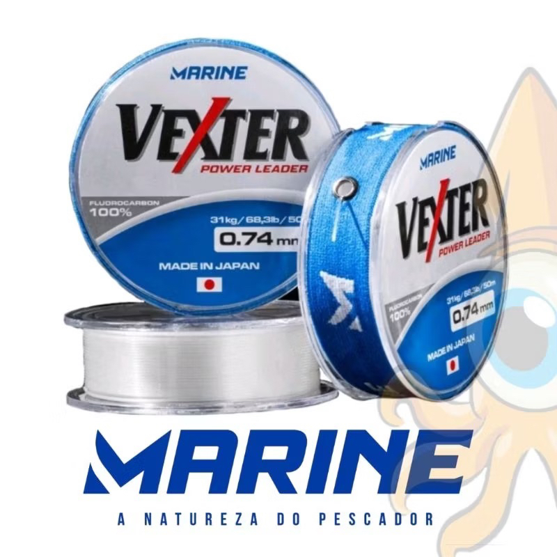 Linha Fluorcarbono Leader Vexter 50 metros - Original Marine Sports