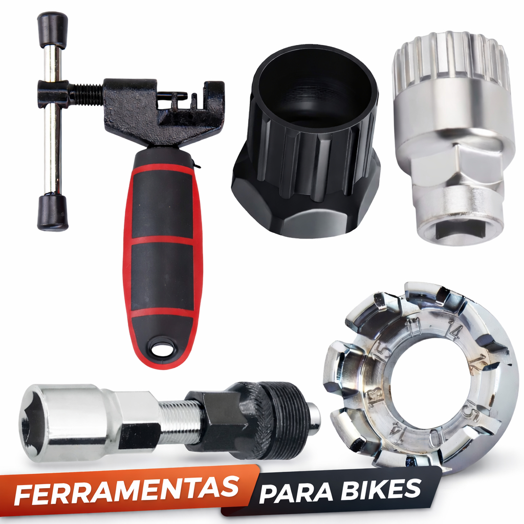 Kit Chave Ferramenta Para Bike Extrator Corrente Pino Raio K7 Pedivela Movimento Central Reparo Mtb em Oferta na Shopee