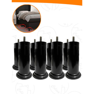 Pés de Cama Box 12cm Universal Com Parafuso Pezinho Plástico Reforçado