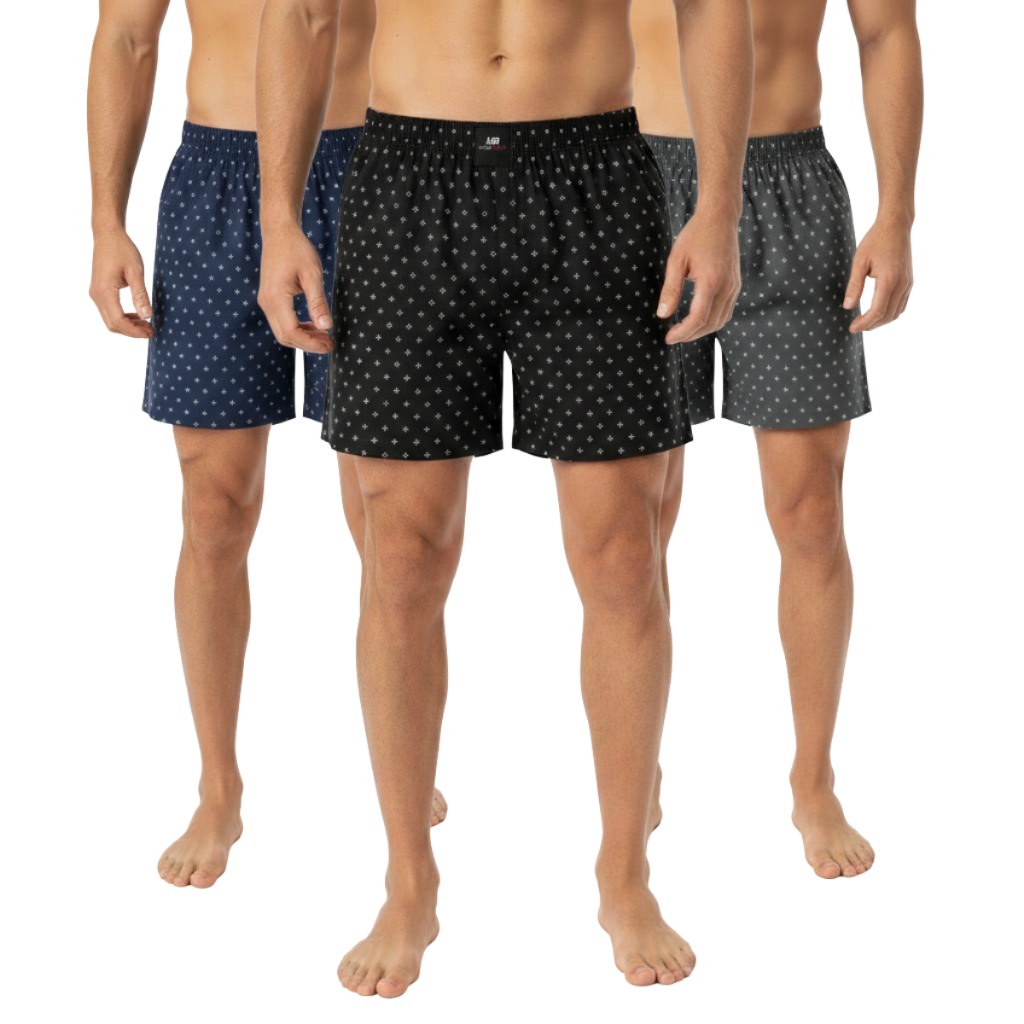 kit Com 3 Cueca Samba Canção Pijama Masculino