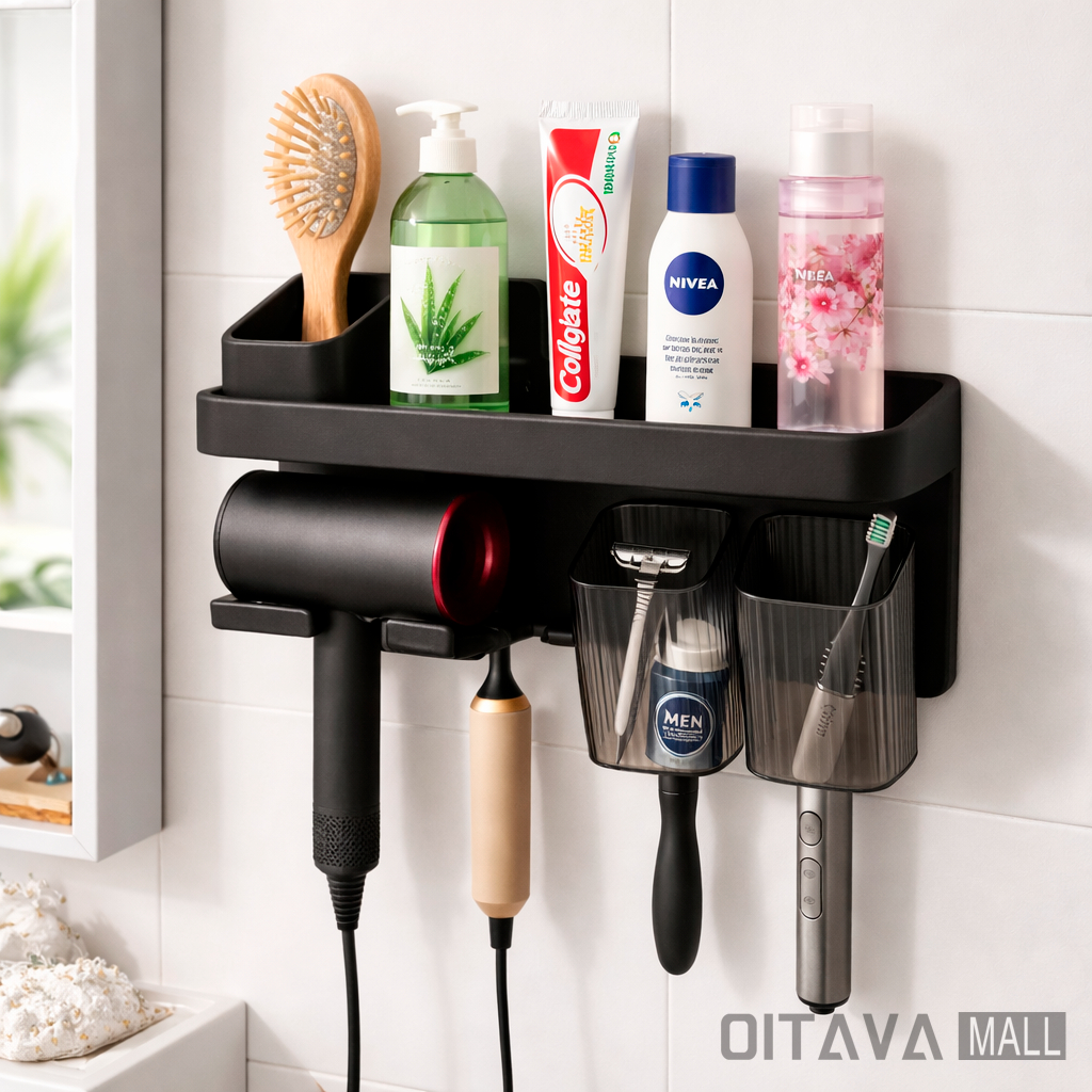 Suporte Parede Escova de Dentes e Utensílios Banheiro em Oferta na Shopee