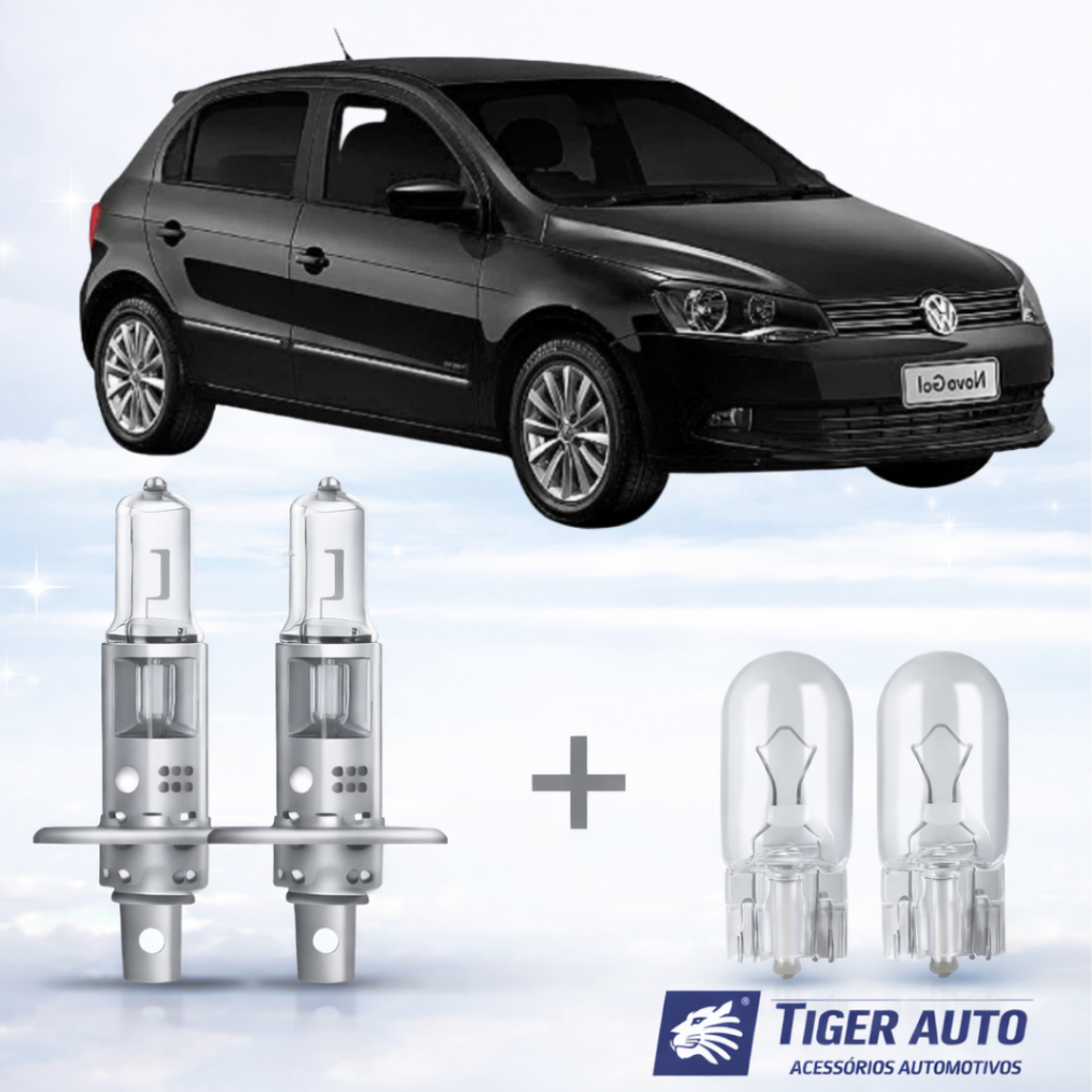 Lâmpada farol ALTO + LANTERNA GOL G5 2008 ATÉ 2012
