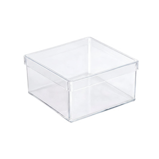 Caixa acrílica 7x7 transparente festa lembrancinha personalizada acrílico quadrado decoração bri em Oferta na Shopee
