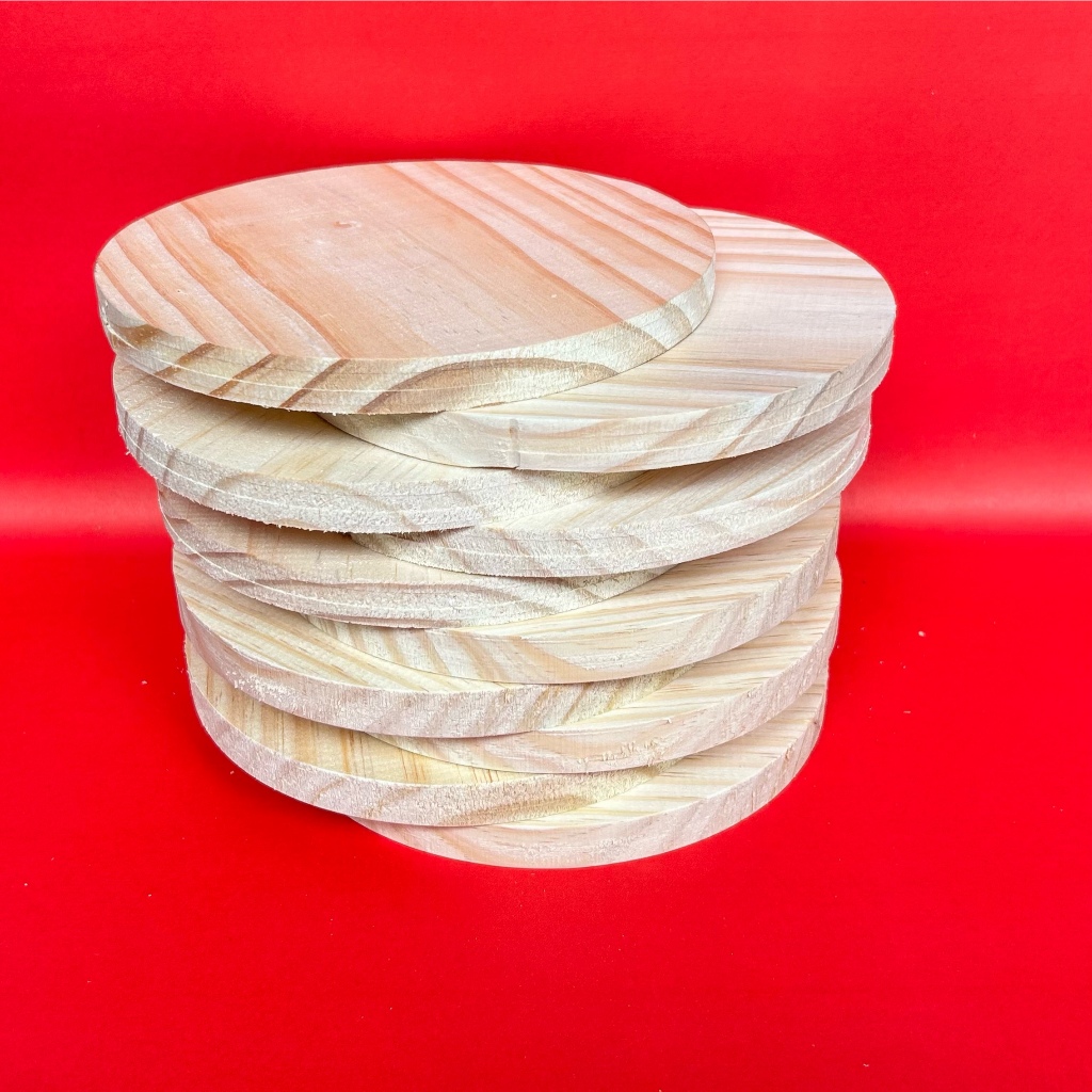 Kit 5 Tabuas 18 cm Redonda De Madeira Pinus Petisqueira em Oferta na Shopee