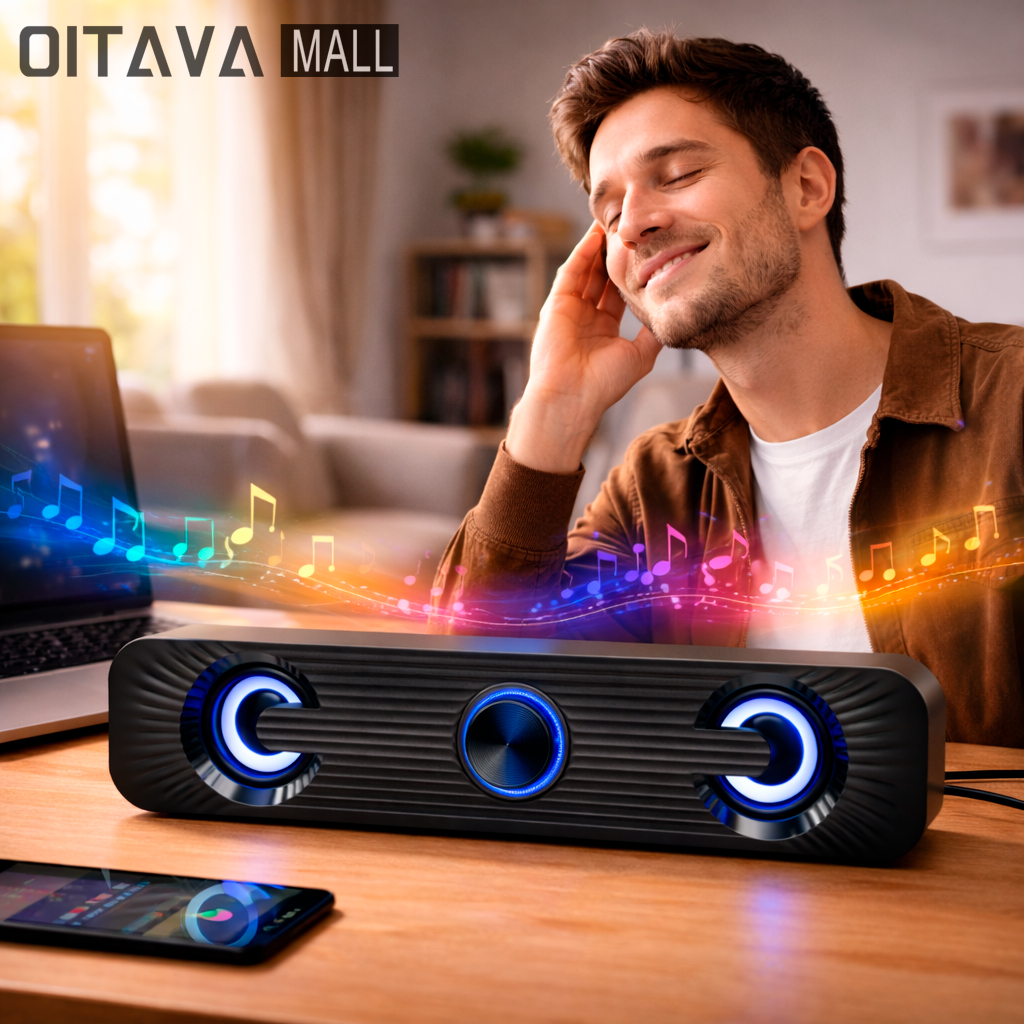 Caixa De Som Soundbar Subwoofer Caixa de som Bass Led Aux P2 Usb Home Theater