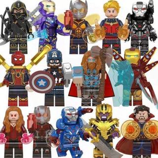 kit 5/10/15/20 BONECOS VINGADORES LIGA DA JUSTIÇABoneco Bloco de Montar Super Herois Viloes Marvel Disney DC Estilo Lego em Oferta na Shopee
