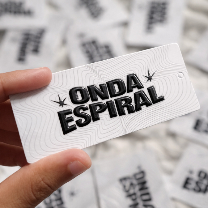 TAGS PERSONALIZADAS ALTO RELEVO + VERNIZ LOCALIZADO FRENTE - Verso padrão. em Oferta na Shopee