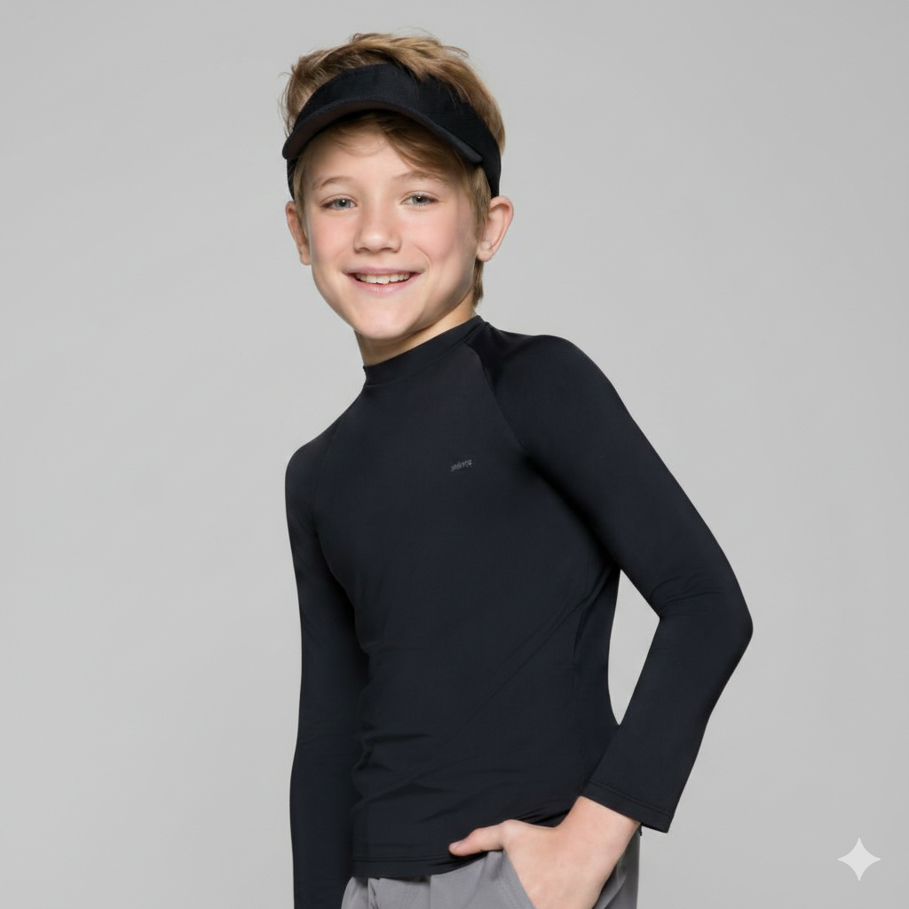 Camiseta Manga Longa Juvenil Com Proteção Unissex UV Selene