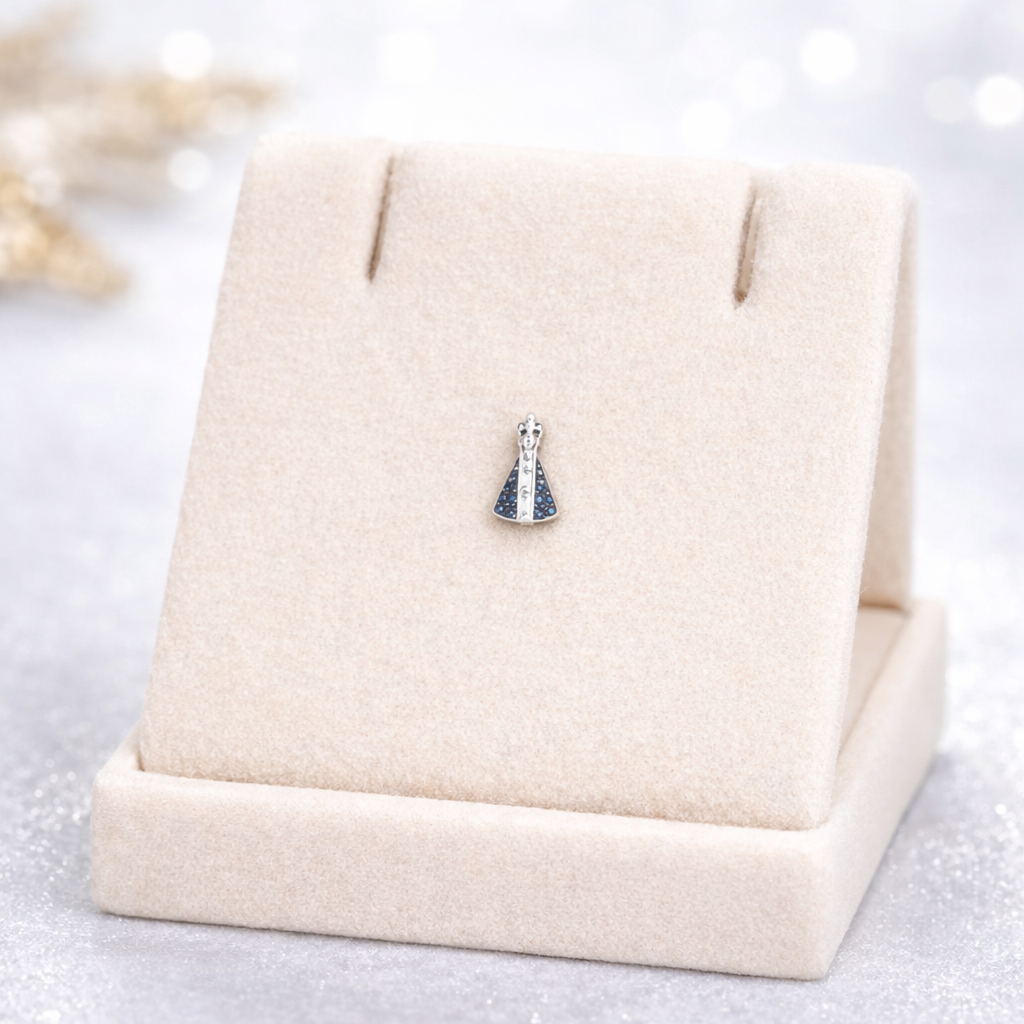 Pingente Nossa Senhora Aparecida Prata 925 em Oferta na Shopee