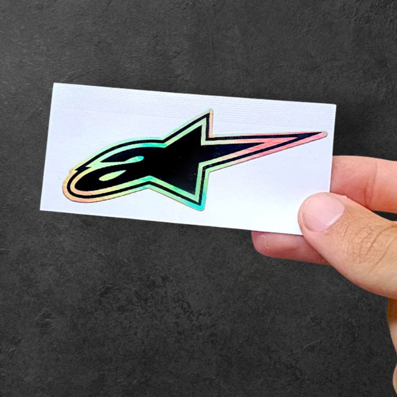 Adesivo { ALPINESTAR } UNIDADE HOLOGRÁFICO Recorte eletrônico em Oferta na Shopee