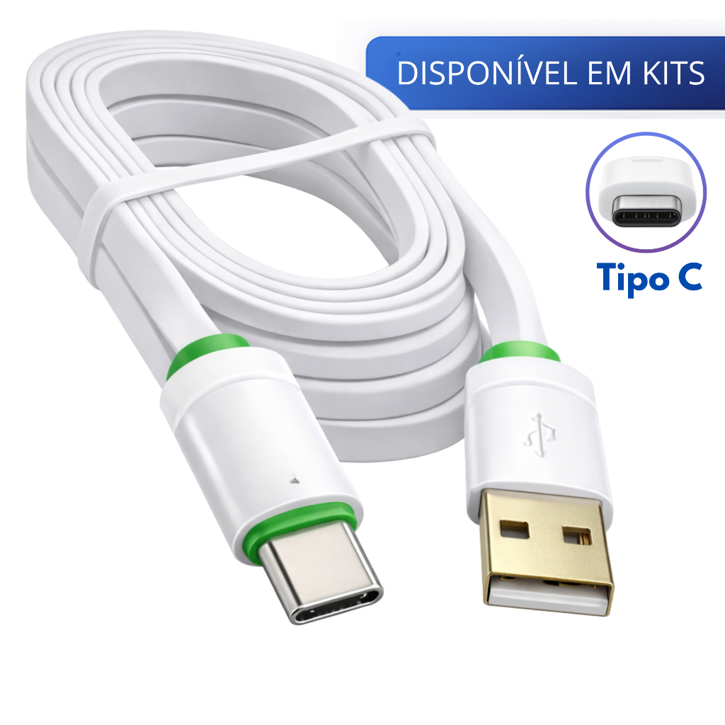 Cabo Tipo C Carregador Usb Ultra Rápido Reforçado  2 Metros Anti quebra Usb-c em Oferta na Shopee