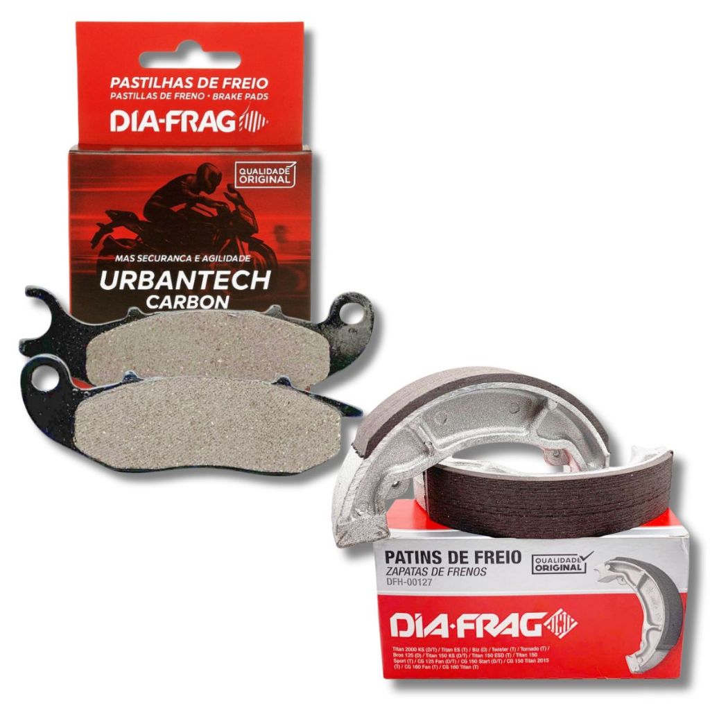 Kit Freio Crosser 150 2014 A 2015 Pastilha e Lona Diafrag em Oferta na Shopee