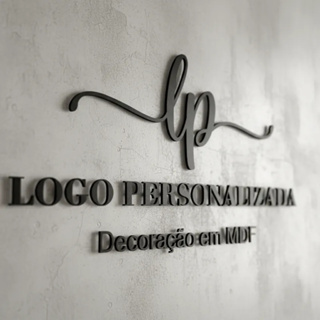 Logomarca em MDF 3mm personalizada - Letreiro de parede decorativo sob medida para empresas e lojas em Oferta na Shopee