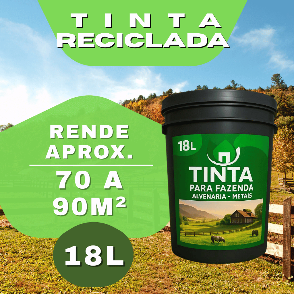 Tinta Reciclada Suvecology Óleo Balde / Pronta para Uso em Piso Ferragem Madeira e Alvenaria em Oferta na Shopee