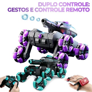 Carro de Controle Remoto Stunt 360°-Transformação por Gestos, Escalada e Disparo de Bolinhas de Água em Oferta na Shopee