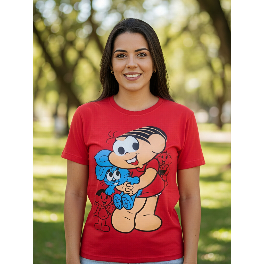 CAMISETAS CAMISAS ALGODAO TURMA DA MONICA INFANTIL JUVENIL E ADULTO  PROMOCAO em Oferta na Shopee