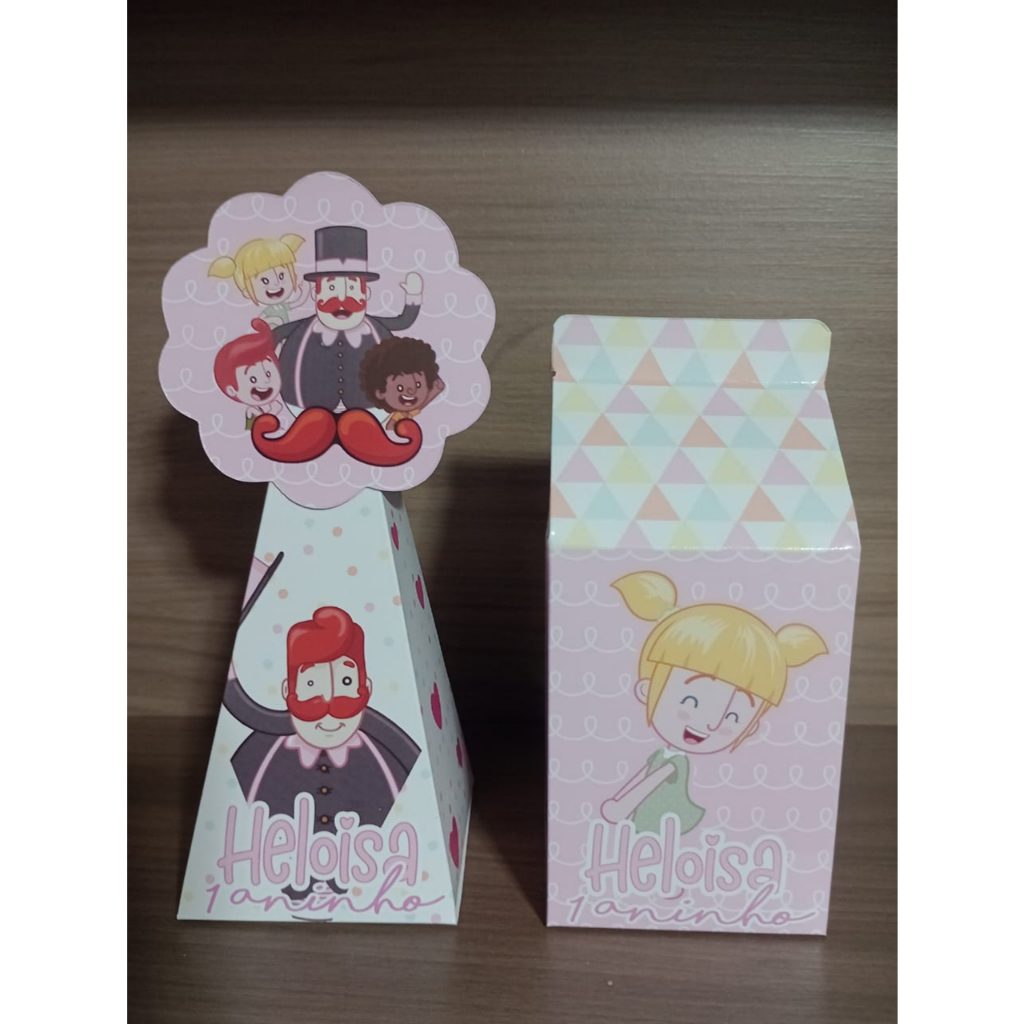 **ENVIO RÁPIDO** Kit caixinhas personalizadas Mundo Bita/ Lembrancinha festa infantil personalizado / PEGUE E MONTE