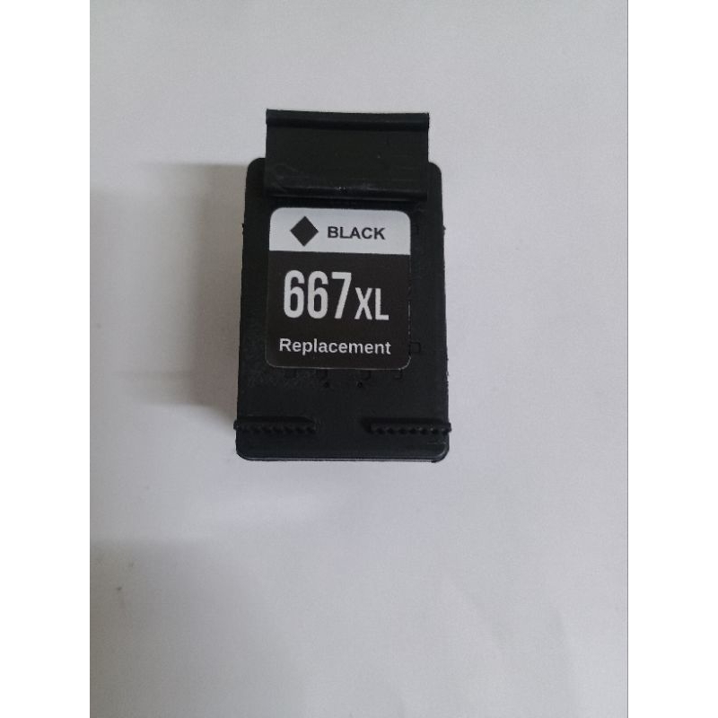 cartucho 667xl cheio  com 15 ml de tinta preto pode ter certeza que esse é o ideal para você