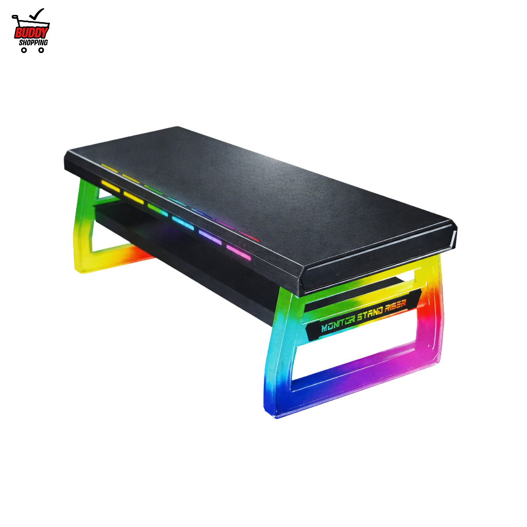Suporte de Monitor Gamer com Gaveta, RGB, Hub USB e Tipo-C OR-SP256 em Oferta na Shopee