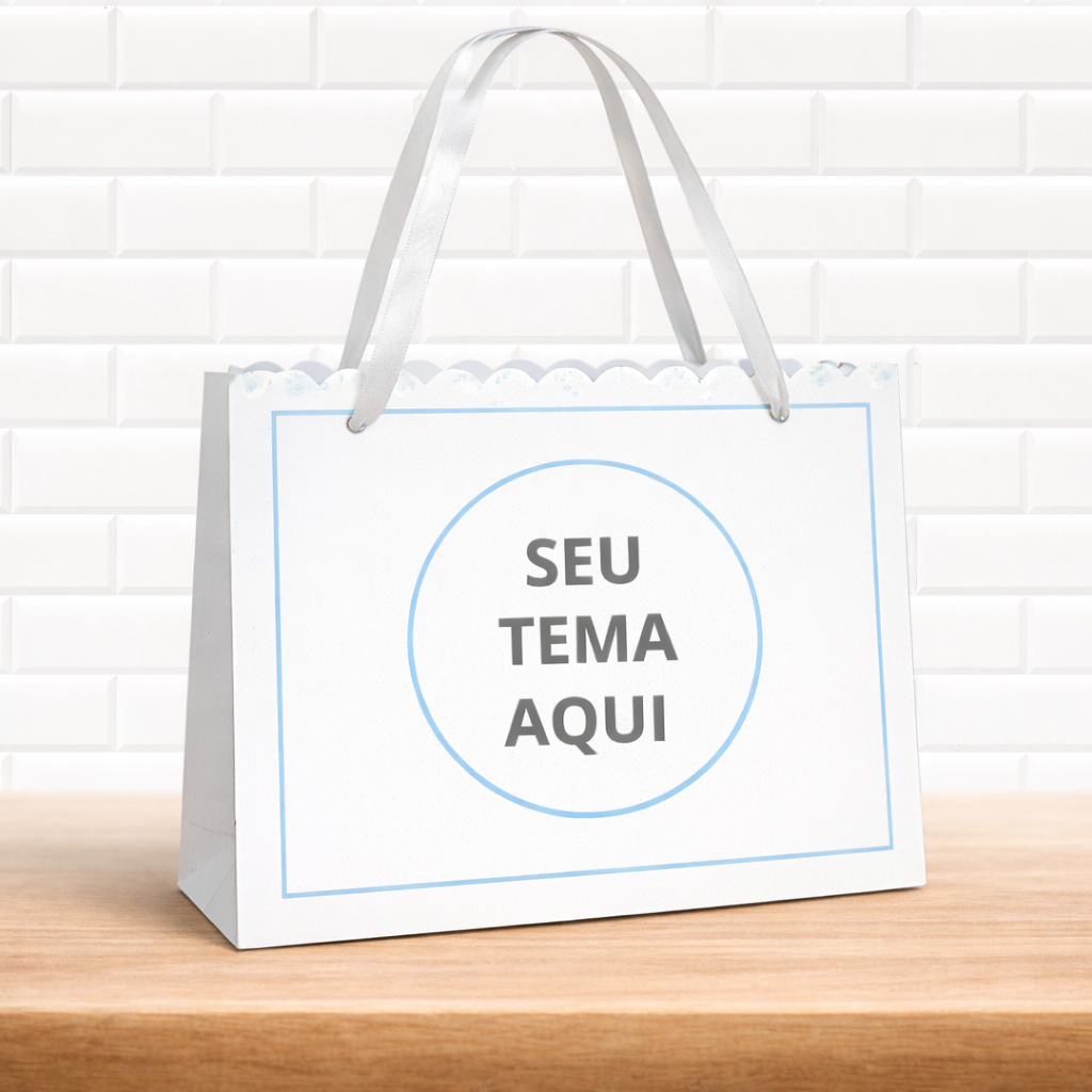Sacolinha Personalizada SEU TEMA | Sacola de Papel para Festa Infantil | Lembrancinha | Sacola Surpresa | QUALQUER TEMA