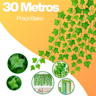 30 Metros Heras Trepadeira Artificial Verde Realista Pacote em Oferta na Shopee